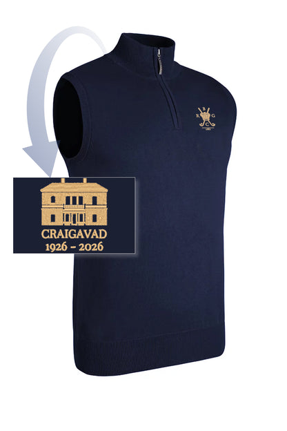 Craigavad 1926-2026 Alasdair Mens Quarter Zip Slipover