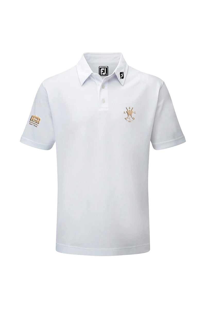 Craigavad 1926-2026 FootJoy Junior Polo Shirt White