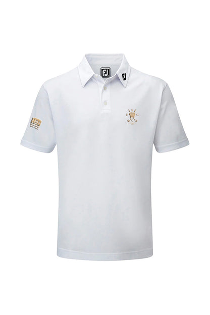 Craigavad 1926-2026 FootJoy Junior Polo Shirt White