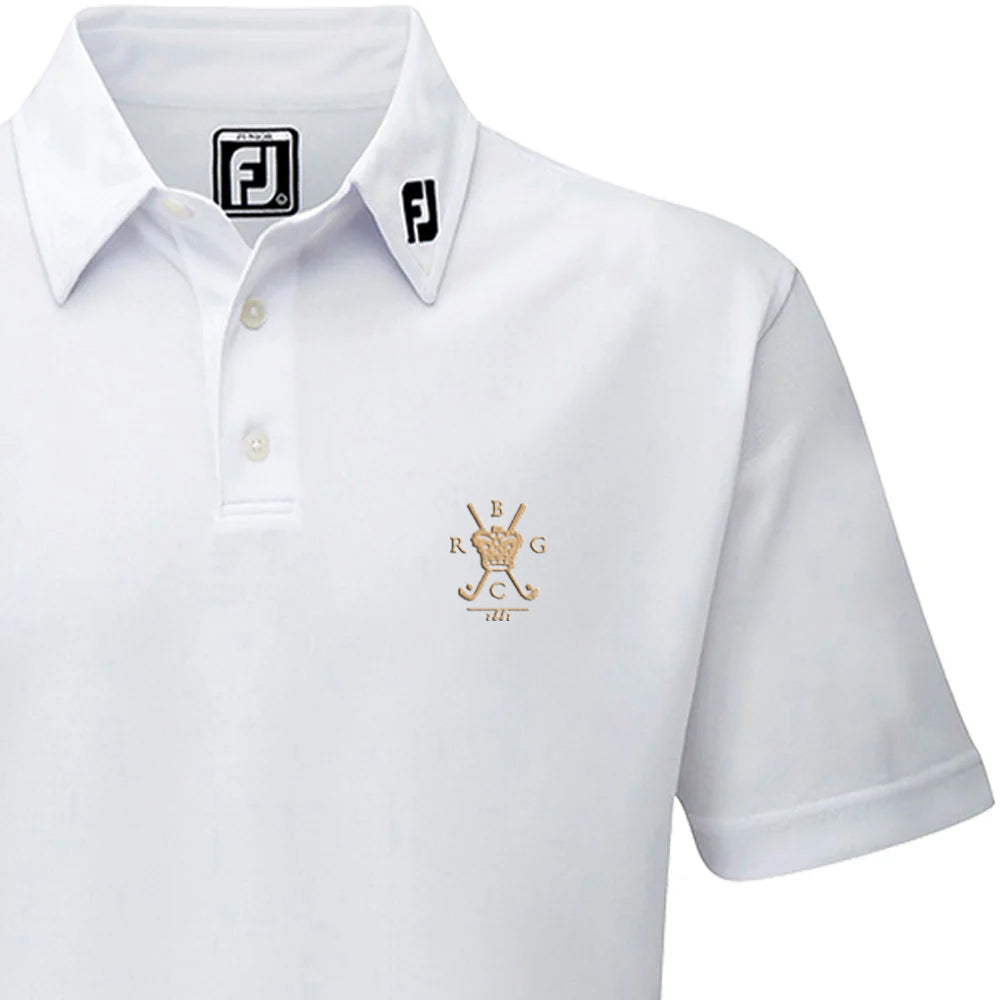 Craigavad 1926-2026 FootJoy Junior Polo Shirt White