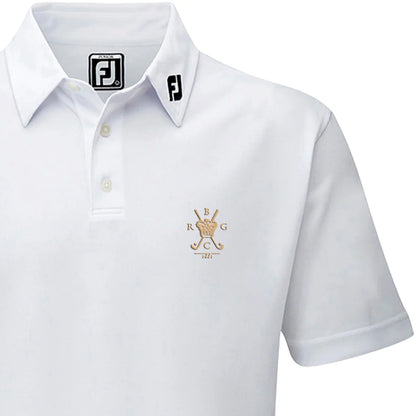Craigavad 1926-2026 FootJoy Junior Polo Shirt White