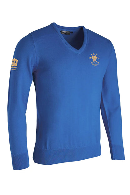 Jasper Mens V Neck Merino Wool Lightweight Golf Sweater